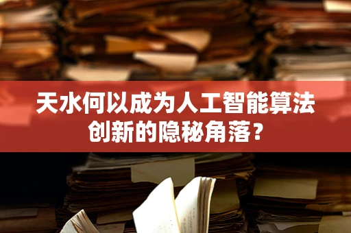 天水何以成为人工智能算法创新的隐秘角落？