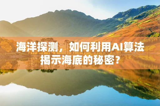海洋探测，如何利用AI算法揭示海底的秘密？