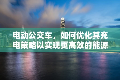 电动公交车，如何优化其充电策略以实现更高效的能源利用？