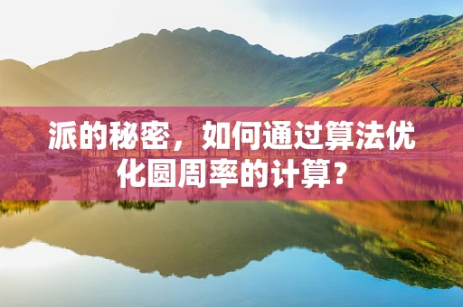派的秘密，如何通过算法优化圆周率的计算？