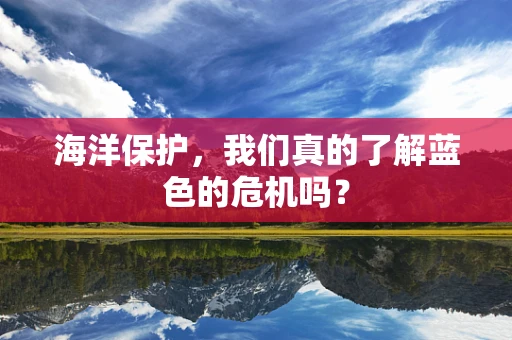 海洋保护，我们真的了解蓝色的危机吗？