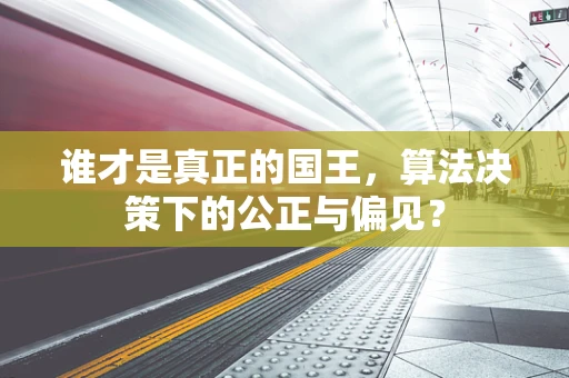 谁才是真正的国王，算法决策下的公正与偏见？