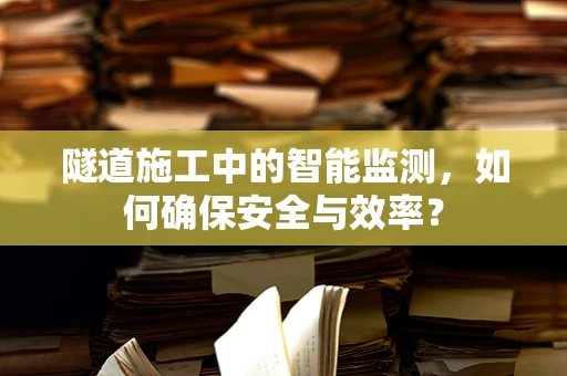 隧道施工中的智能监测，如何确保安全与效率？