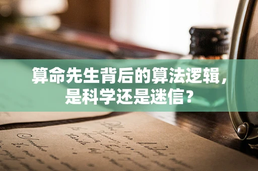 算命先生背后的算法逻辑，是科学还是迷信？