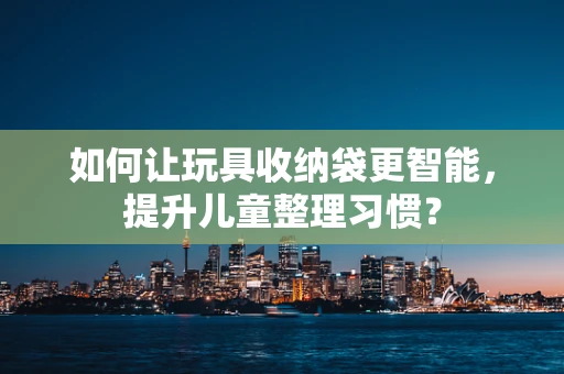 如何让玩具收纳袋更智能，提升儿童整理习惯？