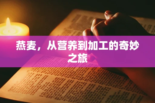 燕麦，从营养到加工的奇妙之旅
