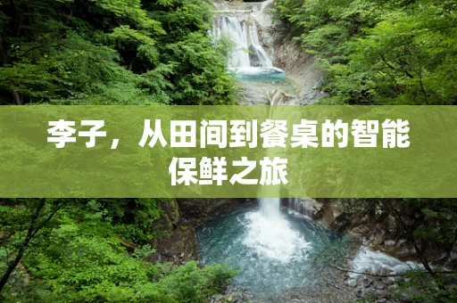 李子，从田间到餐桌的智能保鲜之旅
