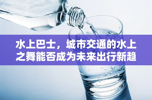 水上巴士，城市交通的水上之舞能否成为未来出行新趋势？
