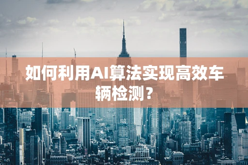 如何利用AI算法实现高效车辆检测？