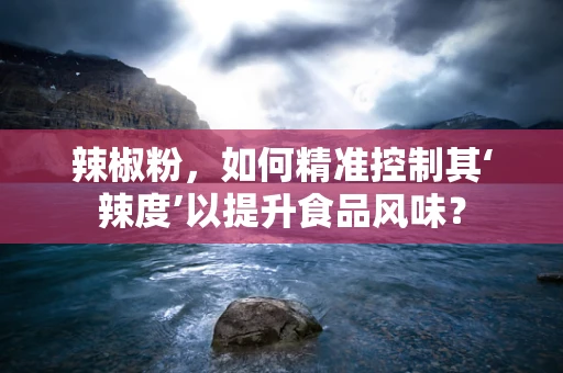 辣椒粉，如何精准控制其‘辣度’以提升食品风味？