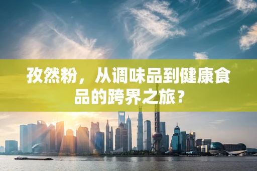 孜然粉，从调味品到健康食品的跨界之旅？