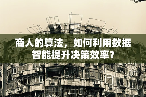 商人的算法，如何利用数据智能提升决策效率？