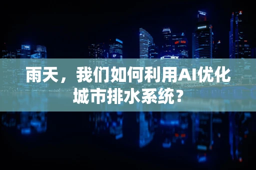 雨天，我们如何利用AI优化城市排水系统？