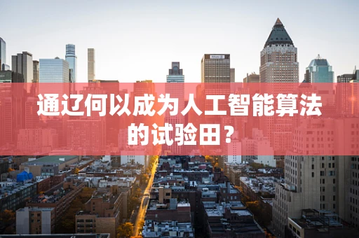 通辽何以成为人工智能算法的试验田？