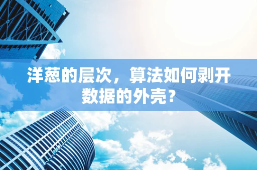 洋葱的层次，算法如何剥开数据的外壳？