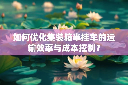 如何优化集装箱半挂车的运输效率与成本控制？