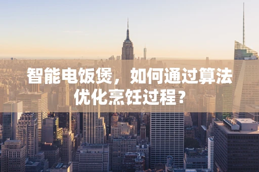 智能电饭煲，如何通过算法优化烹饪过程？