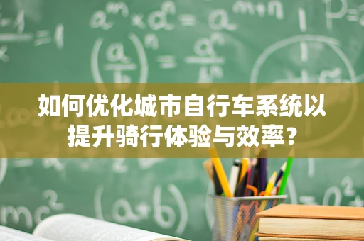 如何优化城市自行车系统以提升骑行体验与效率？
