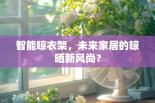 智能晾衣架，未来家居的晾晒新风尚？