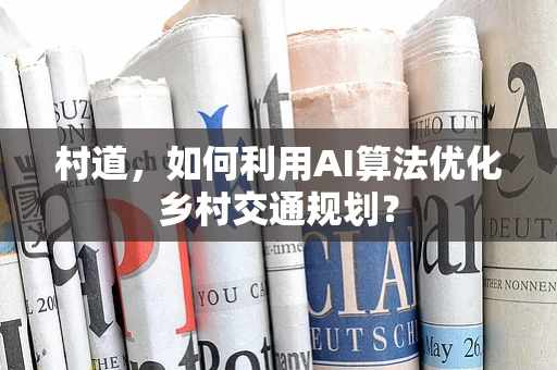 村道，如何利用AI算法优化乡村交通规划？
