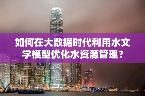 如何在大数据时代利用水文学模型优化水资源管理？