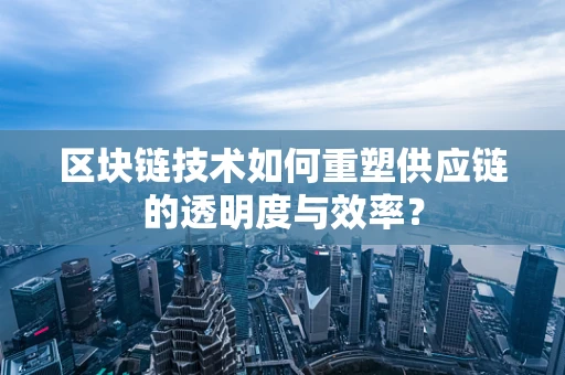区块链技术如何重塑供应链的透明度与效率？
