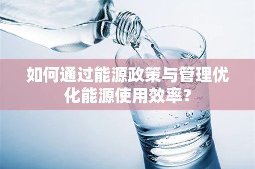 如何通过能源政策与管理优化能源使用效率？