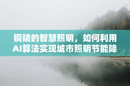 铜陵的智慧照明，如何利用AI算法实现城市照明节能降耗？