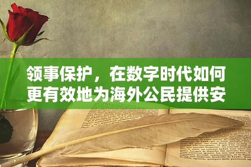 领事保护，在数字时代如何更有效地为海外公民提供安全保障？