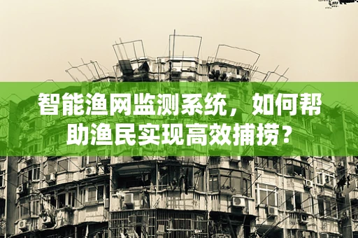 智能渔网监测系统，如何帮助渔民实现高效捕捞？