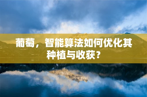 葡萄，智能算法如何优化其种植与收获？