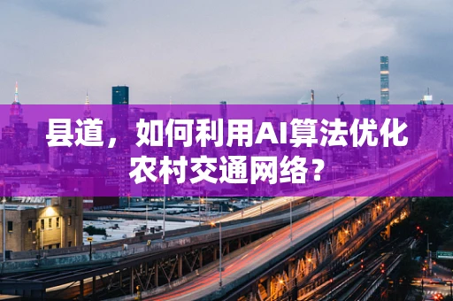 县道，如何利用AI算法优化农村交通网络？
