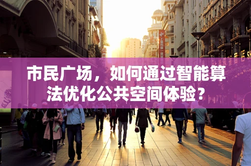 市民广场，如何通过智能算法优化公共空间体验？