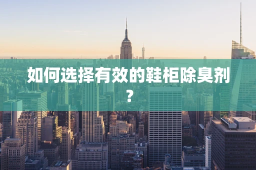 如何选择有效的鞋柜除臭剂？