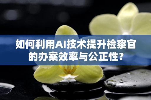 如何利用AI技术提升检察官的办案效率与公正性？