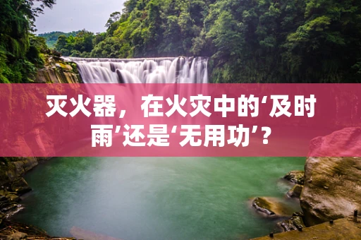灭火器，在火灾中的‘及时雨’还是‘无用功’？