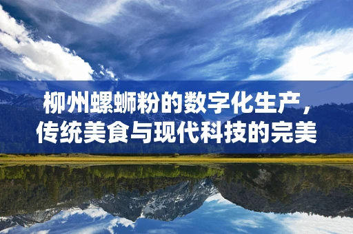柳州螺蛳粉的数字化生产，传统美食与现代科技的完美融合？