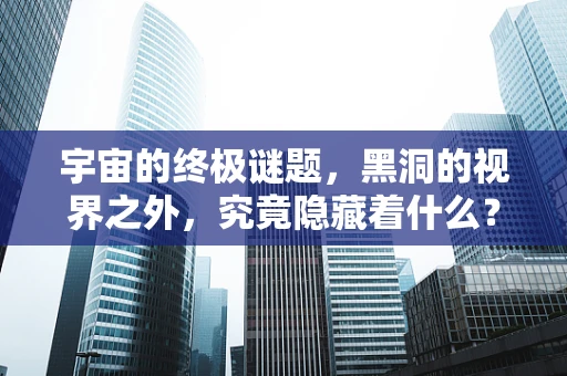 宇宙的终极谜题，黑洞的视界之外，究竟隐藏着什么？