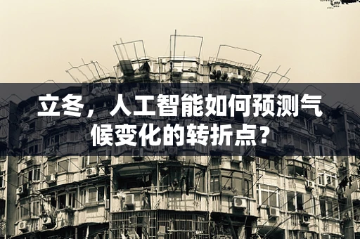 立冬，人工智能如何预测气候变化的转折点？