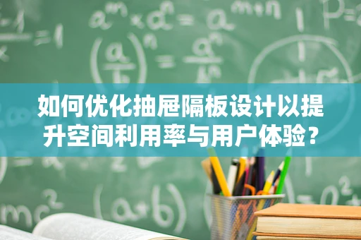 如何优化抽屉隔板设计以提升空间利用率与用户体验？