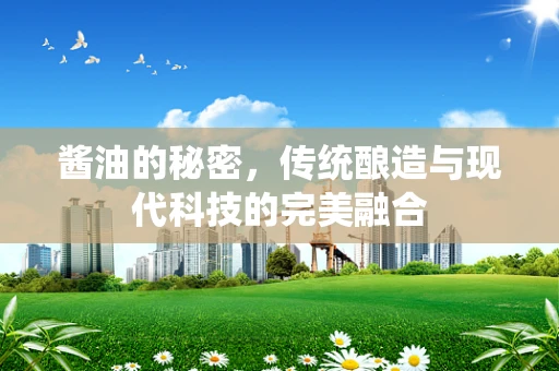 酱油的秘密，传统酿造与现代科技的完美融合