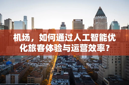机场，如何通过人工智能优化旅客体验与运营效率？
