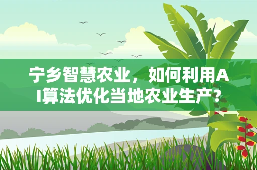 宁乡智慧农业，如何利用AI算法优化当地农业生产？