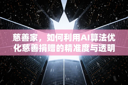 慈善家，如何利用AI算法优化慈善捐赠的精准度与透明度？