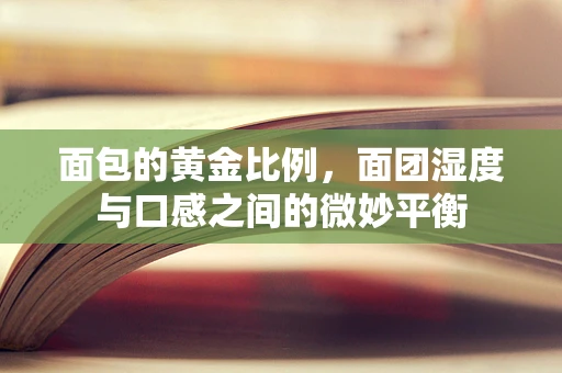 面包的黄金比例，面团湿度与口感之间的微妙平衡