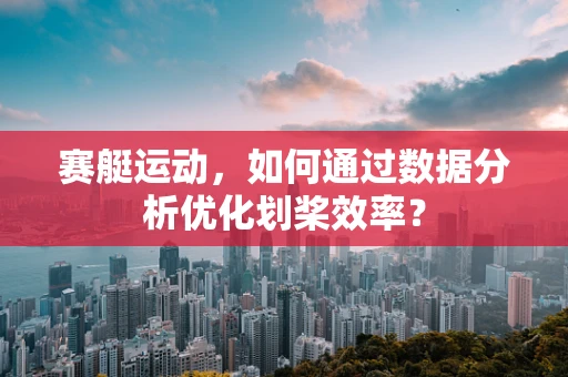 赛艇运动，如何通过数据分析优化划桨效率？