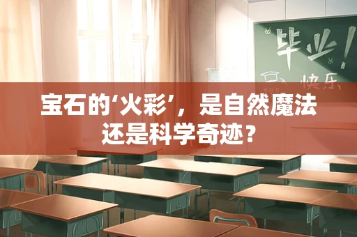 宝石的‘火彩’，是自然魔法还是科学奇迹？