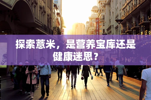 探索薏米，是营养宝库还是健康迷思？