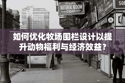 如何优化牧场围栏设计以提升动物福利与经济效益？