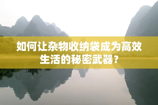 如何让杂物收纳袋成为高效生活的秘密武器？